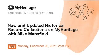 Learn all about our recently added historical records! Join us live!