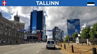 Driving in Tallinn, Estonia. A route from Ülemiste to D-terminal of the port. 4K