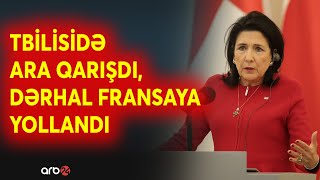 Gürcüstan prezidenti ÖLKƏNİ TƏRK ETDİ: Zurabişvili Fransadan hansı təlimatları alacaq?