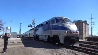 Railfanning Franklin Park 3/26/19! Metra 405, F59PHis and CP SD40 leader!