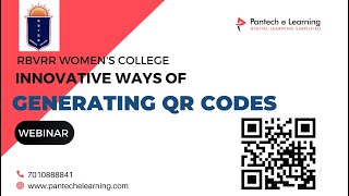 Webinar on Innovative ways of generating QR codes