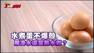 不爆殼水煮蛋 用冷水還是熱水煮？| 台灣蘋果日報