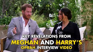 Key revelations from Meghan and Harry’s Oprah interview Video