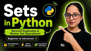 Python Sets Tutorial for Beginners to Advanced | Complete Guide with Examples 🔥