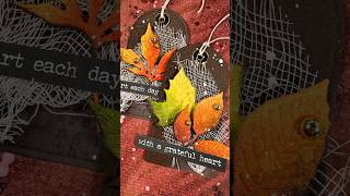 Easy fall leaves for mixed media amd cards!