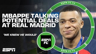 Kylian Mbappe reportedly talking deals with Real Madrid 👀 'HE'S SUPPOSED TO BE' - Marcotti | ESPN FC