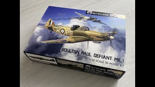 Exclusive - Brand New 1/32 Boulton Paul Defiant Mk.1 from Airscale. In 4k!!