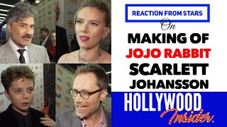 REACTION From STARS on JOJO RABBIT |  Scarlett Johansson, Sam Rockwell, Rebel Wilson, Taika Waititi