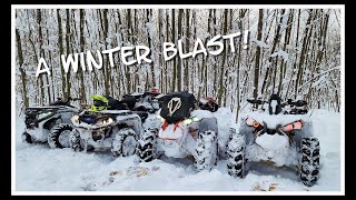 This Is Deep Snow ATV Riding!