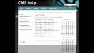 Javelin CMS - Calendar Module: Changing the Way the Calendar Module Displays