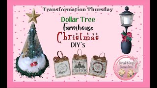 DOLLAR TREE FARMHOUSE CHRISTMAS DECORATION TUTORIALS | Budget Friendly Christmas DIY's | Ornaments