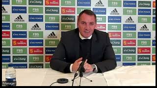 Brendan Rodgers | Wolves v Leicester | Embargoed Pre-Match Press Conference | Premier League