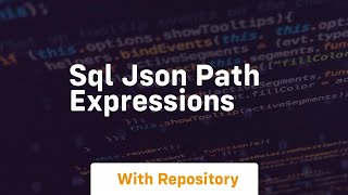 Sql json path expressions