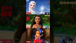 Rapunzel and Elsa Frozen Vs Moana revenge story #shorts #princess #harleyquinn #elsa #frozen