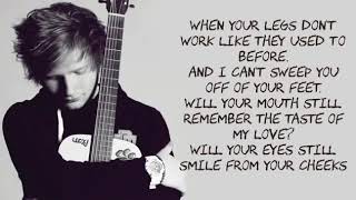Ed Sheeran - Thinking Out Loud Lyrics With Music