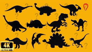 Guess the Shadow of the Animals and Dinosaurs Quiz 🦖 | Shadow Game | Learning Animals Video for Kids