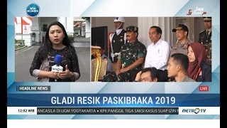 Momen Jokowi Gladi Bersih Upacara HUT ke-74 RI di Istana Merdeka