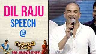 Dil Raju Extraordinary Speech at Krishnarjuna Yuddham Movie Pre Release Event | Nani, Anupama
