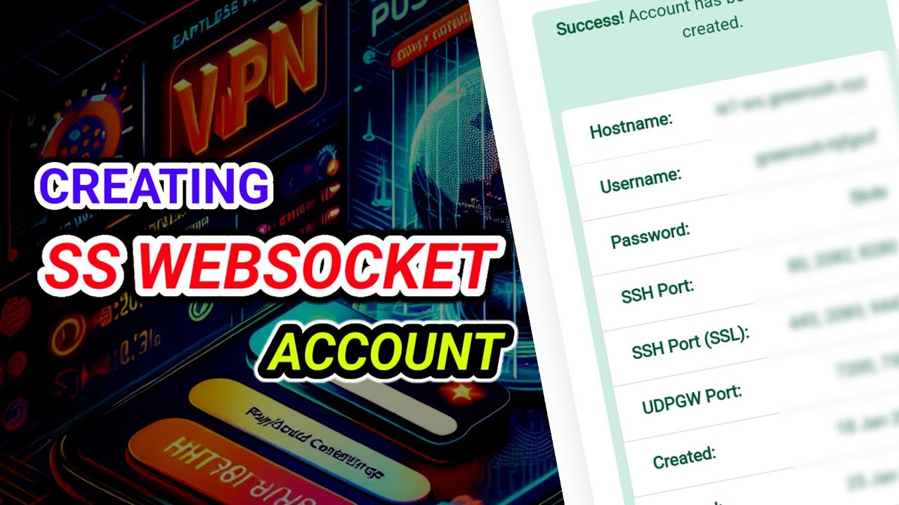 Creating Your Ssh Websocket Account A Comprehensive Tutorial Youtube