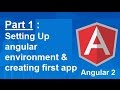 Setting up Angular 2 development environment and creating first angular 2 app - Part 1