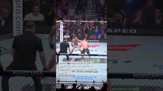 Max Holloway Knocks Out Justin Gaethje in final 10 seconds at UFC 300 #shorts