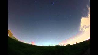 夜の雲　晴れて冬の星座