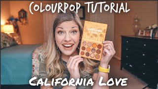 COLOURPOP CALIFORNIA LOVE | GLITTER TUTORIAL | 4K