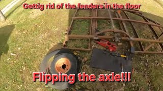 Pop Up camper axle flip for more tire clearance