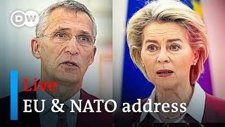 Watch live: EU's Von der Leyen and NATO's Stoltenberg address WEF | World Economic Forum 2022