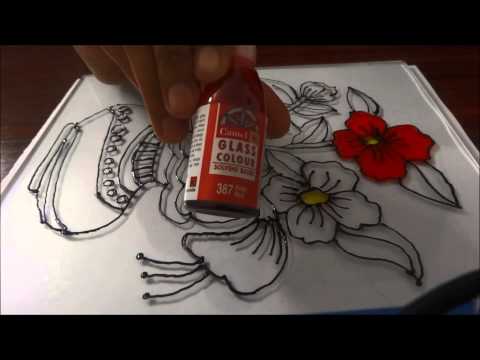 Glass Painting - Step by Step Demonstration Glass Painting - Step by Step Demonstration