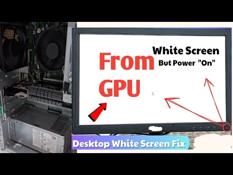 How To Fix Desktop White Screen Problem 2024 | Monitor White Screen Windows 11