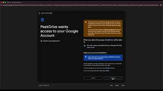 PeekDrive OAuth Demo