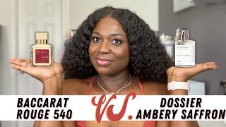 My Perfume Collection 2021 | Dossier Perfume Review | Baccarat Rouge 540 Dupe | Ambery Saffron