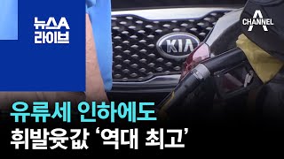 [경제 톡톡톡]유류세 인하에도 휘발윳값 ‘역대 최고’ | 뉴스A 라이브