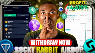 ROCKY RABBIT AIRDROP: How To Withdraw To Ton Wallet | Already Made +$4,412 Trading RBTC on Bitget