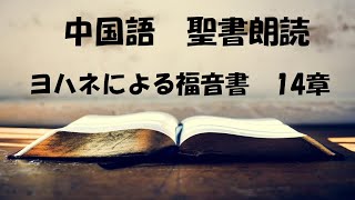 中国語聖書朗読　中文讀經　「約 翰 福 音 14」　（ヨハネによる福音書　第14章）