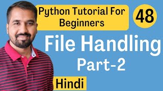 File Handling in Python Part-2 Explained in Hindi l Python Tutorial For Beginners