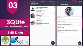 SQLite Android Course | Part 03 | Edit Records