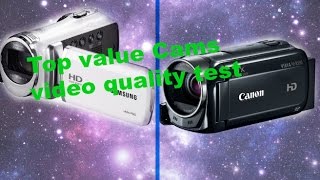 Canon HF R500 vs Samsung HMX F90 Camcorder video quality review