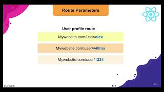 Route Parameters - React JS Tutorial ( Lecture 57 )
