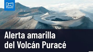 Volcán Puracé: alertan sobre emisión de ceniza y gases en el Cauca