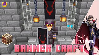 How to Craft Banner and Shield "Lelouch mark /Code Geass" - Minecraft tutorial