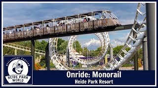 Onride "Monorail" im Heide Park Resort (2021) | Backwards | 4K 60FPS