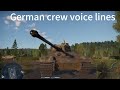 Some War Thunder German crew voice lines