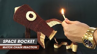 Space Rocket Match Chain Reaction Amazing Fire Domino