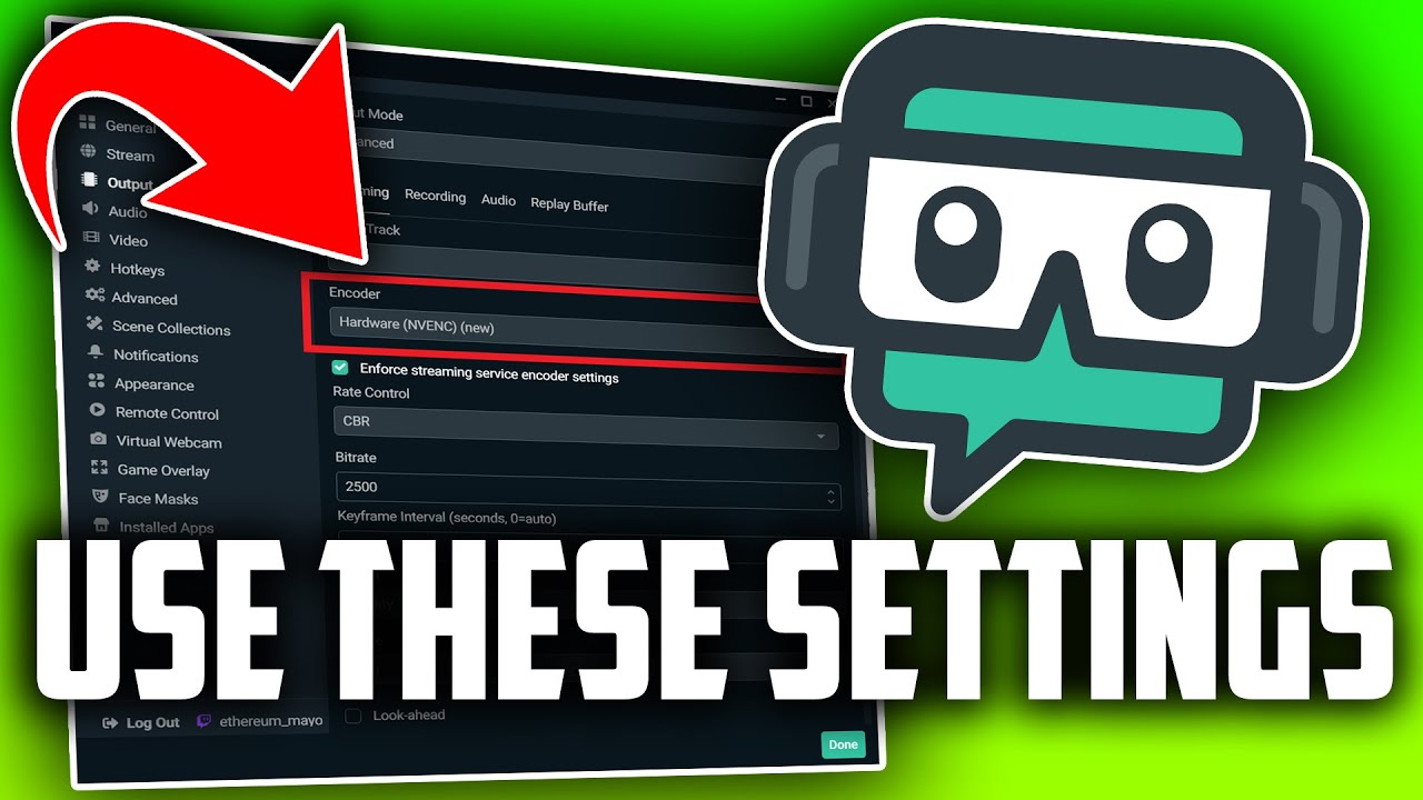 Best Streamlabs OBS Settings For Streaming 1080p 60fps | Streamlabs OBS ...