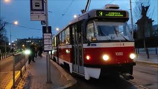 Tramvaje (MHD) Brno, 8. - 10.3.2023