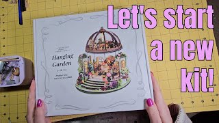 Unboxing a new kit The Hanging Garden #miniatures #dollhouseminiatures #dollhouse #minigarden