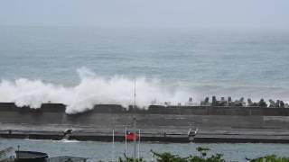 Typhoon NESAT arrrives at Hualien Taiwan, 2017-7-29