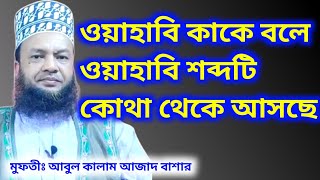 ওয়াহাবি কাকে বলে ওয়াহাবি শব্দটি কোথা থেকে আসছে । মুফতী আবুল কালাম আজাদ বাশার । Bangla Mohan TV